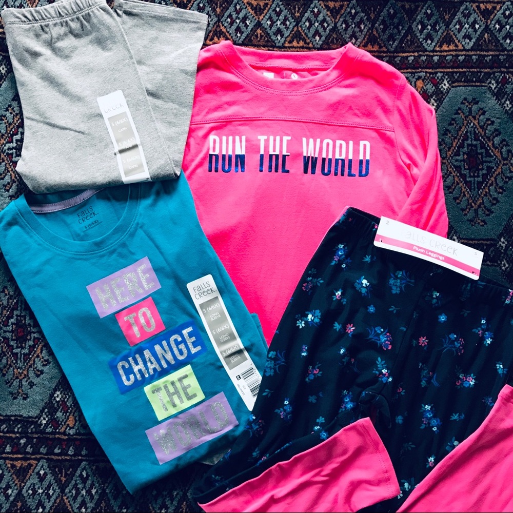 (5) NWT Falls Creek Xersion Lot Pants Shirts Girly